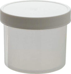 Dynalon Labware - 4 oz Jar - Polypropylene, Translucent, 2.16" High x 2.76" Diam, 2.76" Cap - Top Tool & Supply