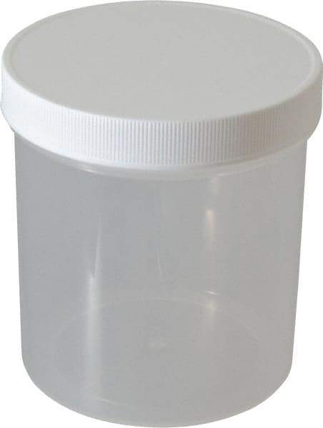 Dynalon Labware - 40 oz Jar - Polypropylene, Translucent, 5.11" High x 4.72" Diam, 4.72" Cap - Top Tool & Supply