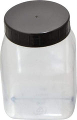 Dynalon Labware - 500 mL Wide-Mouth Bottle - PVC, Clear, 4.33" High x 2.24" Diam, 2.24" Cap - Top Tool & Supply