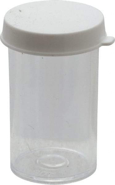 Dynalon Labware - 7 Drams Vial - Polystyrene, Clear, 2" High x 1" Diam, 3/4" Cap - Top Tool & Supply