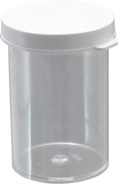 Dynalon Labware - 20 Drams Vial - Polystyrene, Clear, 2-1/2" High x 1-1/2" Diam, 3/4" Cap - Top Tool & Supply