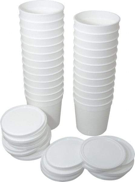 Dynalon Labware - 16 oz Disposable Container - PPCO, White, 3-5/8" High x 2-3/4" Diam, 3/4" Cap - Top Tool & Supply