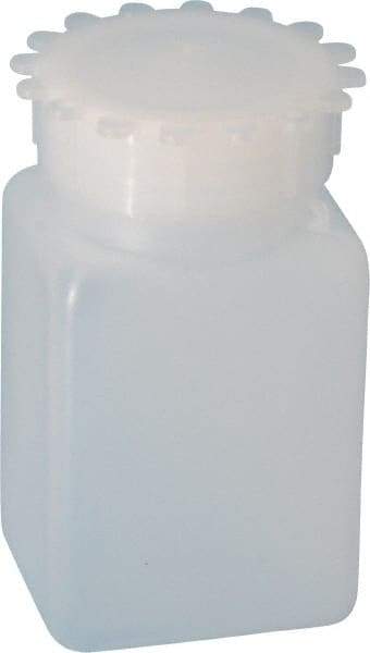 Dynalon Labware - 100 mL Wide-Mouth Bottle - Polyethylene, Translucent, 3.74" High x 1.65" Diam, 3/4" Cap - Top Tool & Supply