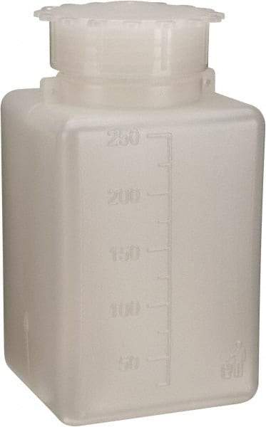 Dynalon Labware - 250 mL Wide-Mouth Bottle - Polyethylene, Translucent, 4.52" High x 2.17" Diam, 3/4" Cap - Top Tool & Supply