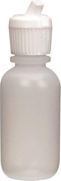 Dynalon Labware - 30 mL Dispensing Bottle - Polyethylene, Translucent, 3-1/2" High x 1-1/4" Diam, 3/4" Cap - Top Tool & Supply