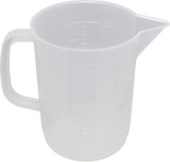 Dynalon Labware - 500 ml Polypropylene Graduated Beaker - 25 ml Graduation, 3-35/64" Diam x 4-9/16" High - Top Tool & Supply