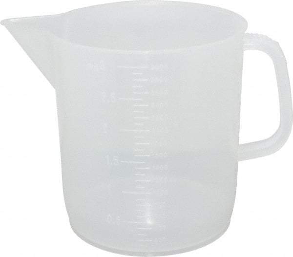 Dynalon Labware - 3,000 ml Polypropylene Graduated Beaker - 100 ml Graduation, 6-1/2" Diam x 7-5/64" High - Top Tool & Supply