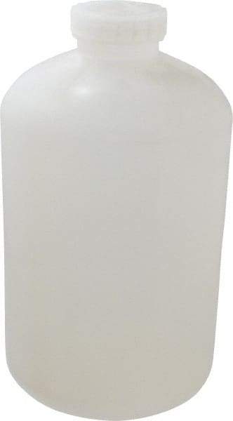 Bel-Art - 2 Gal Wide-Mouth Bottle - Polypropylene, Translucent, 13.1" High x 7.4" Diam, 3/4" Cap - Top Tool & Supply