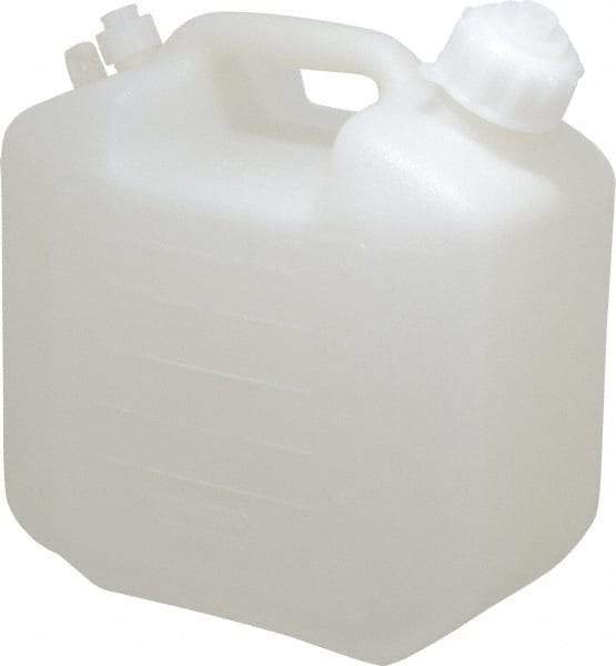 Bel-Art - 1-1/4 Gal Carboy - Polyethylene, White, 5-1/2" High x 9.6" Diam, 3/4" Cap - Top Tool & Supply