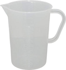 Bel-Art - 1,000 ml Polypropylene Graduated Pitcher - 50 ml Graduation, x 6-1/2" High - Top Tool & Supply