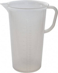 Bel-Art - 3,000 ml Polypropylene Graduated Pitcher - 100 ml Graduation, x 10-1/2" High - Top Tool & Supply