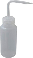 Bel-Art - 8 oz Wide-Mouth Bottle - Polyethylene, Translucent, 43mm Cap - Top Tool & Supply