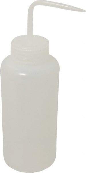 Bel-Art - 32 oz Wide-Mouth Bottle - Polyethylene, Translucent, 53mm Cap - Top Tool & Supply