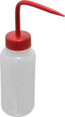 Bel-Art - 8 oz Wide-Mouth Bottle - Polyethylene, Translucent, 43mm Cap - Top Tool & Supply