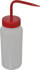 Bel-Art - 16 oz Wide-Mouth Bottle - Polyethylene, Translucent, 43mm Cap - Top Tool & Supply