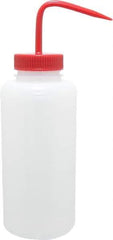 Bel-Art - 32 oz Wide-Mouth Bottle - Polyethylene, Translucent, 53mm Cap - Top Tool & Supply