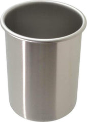 VOLLRATH - Round, Chrome Stainless Steel Food Storage Container - 5.8" High x 4.1" Wide - Top Tool & Supply