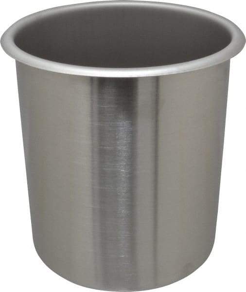 VOLLRATH - Round, Chrome Stainless Steel Food Storage Container - 7.6" High x 6-1/2" Wide - Top Tool & Supply