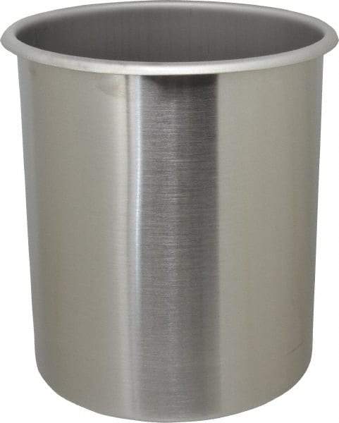 VOLLRATH - Round, Chrome Stainless Steel Food Storage Container - 9.8" High x 8" Wide - Top Tool & Supply