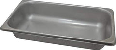 VOLLRATH - Rectangular, Chrome Stainless Steel Food Pan - 2-1/2" High x 6.9" Wide x 12.8" Long - Top Tool & Supply