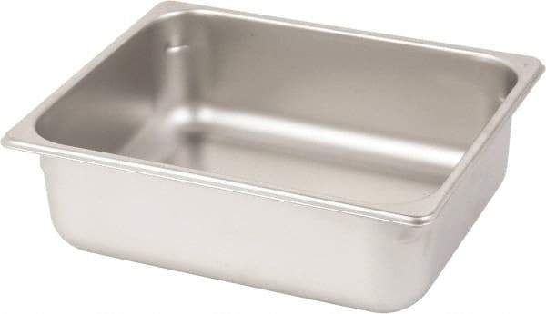 VOLLRATH - Rectangular, Chrome Stainless Steel Food Pan - 4" High x 10.4" Wide x 12.8" Long - Top Tool & Supply