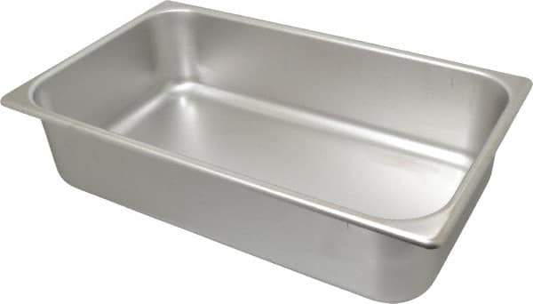 VOLLRATH - Rectangular, Chrome Stainless Steel Food Pan - 4" High x 9.8" Wide x 16.4" Long - Top Tool & Supply