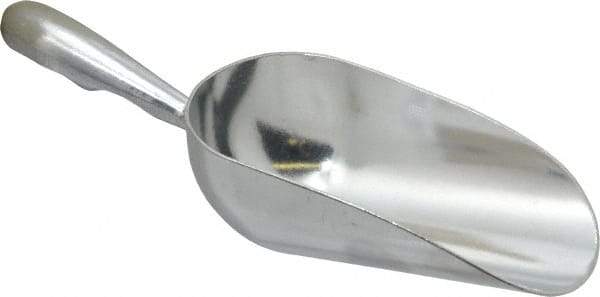 VOLLRATH - 5 oz Silver Cast Aluminum Round Bottom Scoop - 2.4" Wide Bowl, 2-1/2" Handle Length, 7.1" OAL - Top Tool & Supply