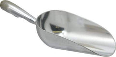 VOLLRATH - 5 oz Silver Cast Aluminum Round Bottom Scoop - 2.4" Wide Bowl, 2-1/2" Handle Length, 7.1" OAL - Top Tool & Supply