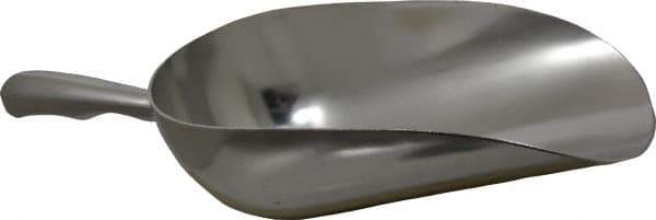 VOLLRATH - 40 oz Silver Cast Aluminum Round Bottom Scoop - 4.8" Wide Bowl, 3.6" Handle Length, 12.8" OAL - Top Tool & Supply