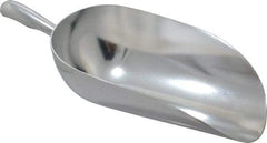 VOLLRATH - 86 oz Silver Cast Aluminum Round Bottom Scoop - 6.3" Wide Bowl, 4.3" Handle Length, 15.6" OAL - Top Tool & Supply