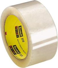 3M - 48mm Wide x 0.06mm Thick x 1,500m Long, 373 Box Sealing & Label Protection Tape - Clear, Use for General Industrial - Top Tool & Supply