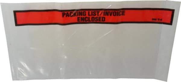 3M - 1,000 Piece, 10" Long x 5-1/2" Wide, Envelope - Packing List/Invoice Enclosed, Orange Top Border - Top Tool & Supply