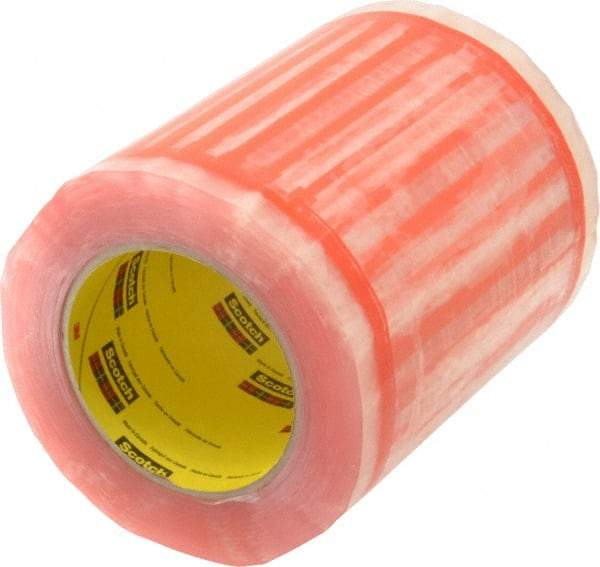 3M - 500 Piece, 8" Long x 6" Wide, Tape Roll - Document Enclosed, Clear with Orange Border - Top Tool & Supply