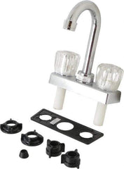 B&K Mueller - Deck Plate Mount, Bar and Hospitality Faucet without Spray - Two Handle, Knob Handle, High Arc Spout - Top Tool & Supply