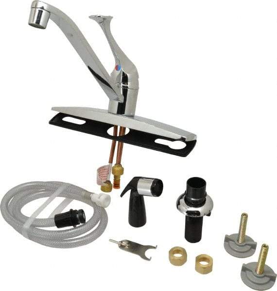 B&K Mueller - Deck Plate Mount, Kitchen Faucet with Spray - One Handle, Lever Handle, Standard Spout - Top Tool & Supply