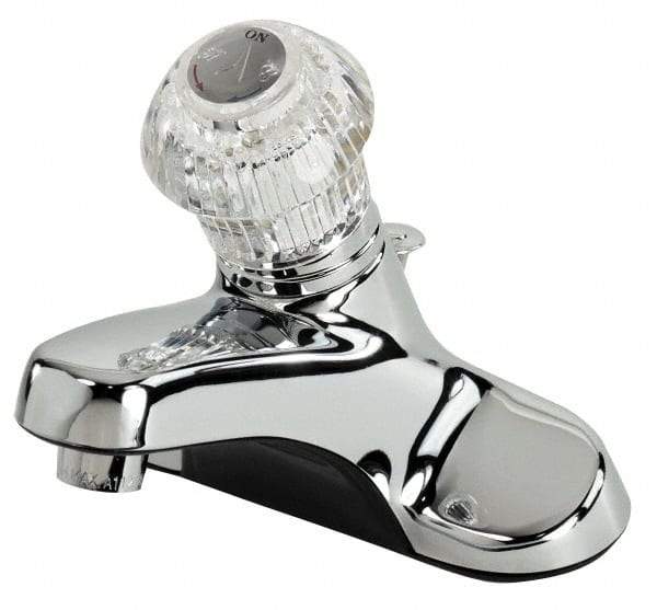 B&K Mueller - Knob Handle, Deck Plate Bathroom Faucet - One Handle, Pop Up Drain, Standard Spout - Top Tool & Supply