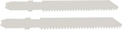 Disston - 3-1/2" Long, 12 Teeth per Inch, Bi-Metal Jig Saw Blade - Toothed Edge, 0.06" Thick, U-Shank, Raker Tooth Set - Top Tool & Supply