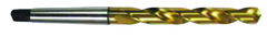 26.5mm Dia. - HSS 3MT GP Taper Shank Drill-118Â° Point-TiN - Top Tool & Supply