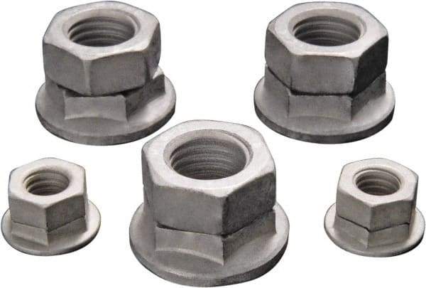 DISC-LOCK - M14x1.50 Metric Fine Class 10 Steel Free Spinning Hex Lock Nut - 21mm High, Magni 565 Finish - Top Tool & Supply