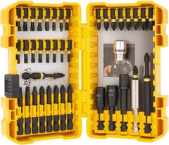 DeWALT - 40 Piece, Magnetic Hex Handle, Insert Bit Set - #1 to #3 - Top Tool & Supply