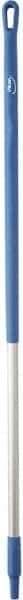 Vikan - 51 x 1-1/4" Aluminum Squeegee Handle - European Threaded Connection, Blue - Top Tool & Supply