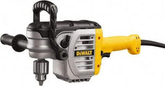 DeWALT - 1/2" Keyed Chuck, 330 & 1,300 RPM, End Handle Electric Drill - 11 Amps, 120 Volts, Reversible, Includes Chuck Key with Holder & 2-Position Side Handle - Top Tool & Supply