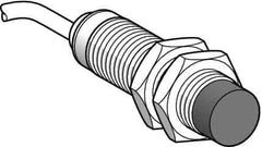 Telemecanique Sensors - NPN, PNP, NC, 8mm Detection, Cylinder, Inductive Proximity Sensor - 2 Wires, IP67, 12 to 24 VDC, M18x1 Thread, 41mm Long - Top Tool & Supply