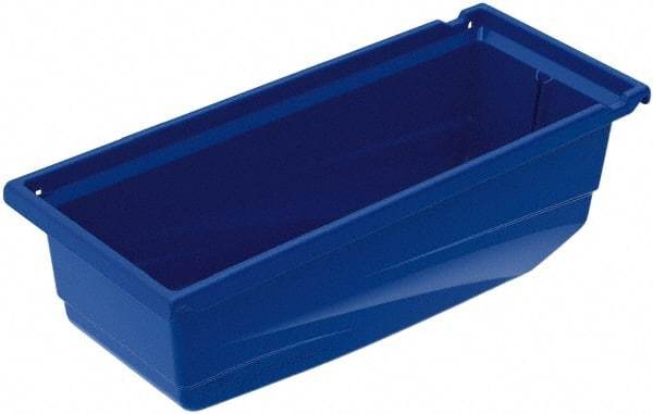 Akro-Mils - 30 Lb. Load Capacity, 17-1/2" Deep, Blue Hopper Shelf Bin - 6-1/2" High x 6-5/8" Wide x 17-1/2" Long - Top Tool & Supply