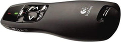 Logitech - Black Wireless Presenter - Use with Windows XP, Vista, 7, 8 - Top Tool & Supply