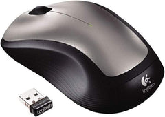 Logitech - Silver Mouse - Use with Windows XP, Vista, 7, 8 - Top Tool & Supply