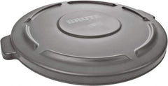 Rubbermaid - Round Lid for Use with 44 Gal Round Trash Cans - Gray, Plastic, For 2643 Brute Trash Cans - Top Tool & Supply