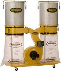 Jet - 115/230 Volt Dust Collector - 236 CFM Air Flow, 10-1/2" Static Pressure Water Level - Top Tool & Supply