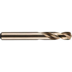 Screw Machine Length Drill Bit: 0.378″ Dia, 135 °, High Speed Steel Bright/Uncoated, Right Hand Cut, Spiral Flute, Straight-Cylindrical Shank, Series A117