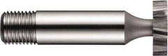 DORMER - 7/8" Diam x 5/32" Face Width, High Speed Steel, 8 Teeth, Shank Connection Woodruff Keyseat Cutter - Uncoated, 1/2" Shank, Staggered Teeth, ANSI 507 - Top Tool & Supply